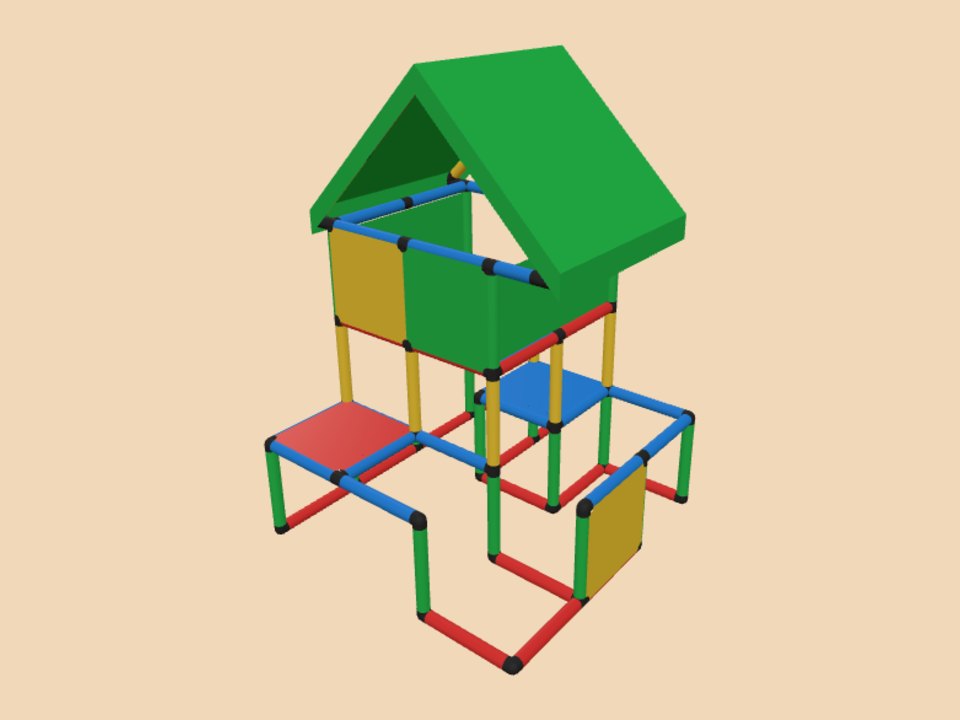 带侧墙的大号小屋