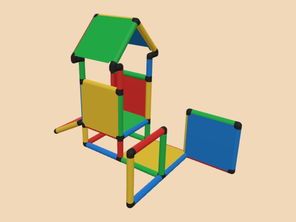Simple Crawl Tower With Baby Slide