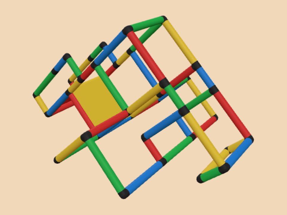 Climbing Pyramid Integrated Handrails Ramp