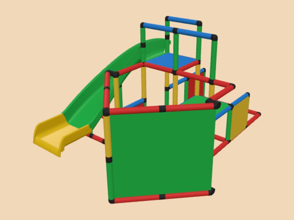QUADRO 游艇(带弯滑梯)