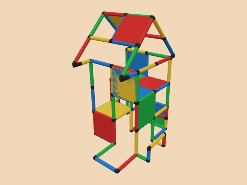 经典QUADRO 游戏屋结实屋顶
