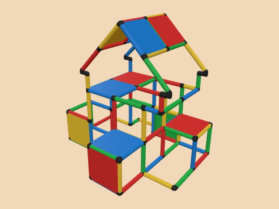 Large Climbing House With Indoor Play Area
