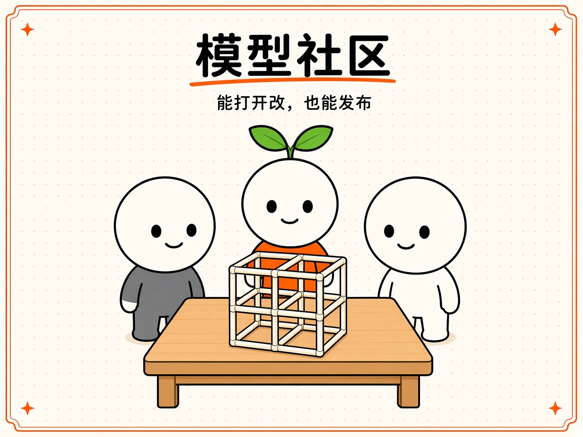 模型社区：能打开改，也能发布