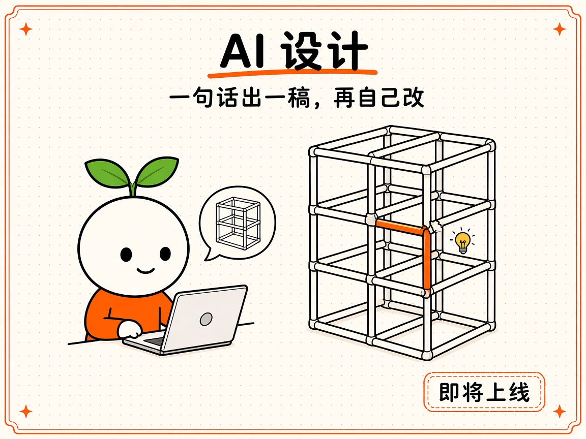 AI 设计：一句话出一稿，再自己改。即将上线